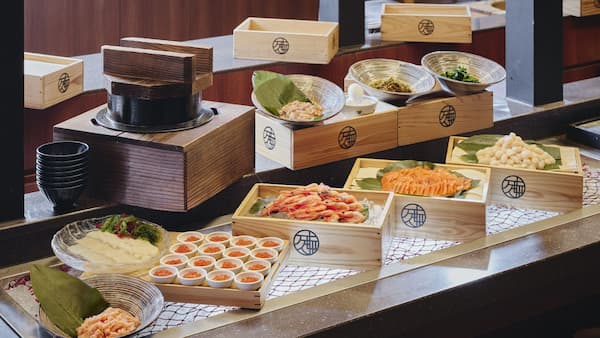 函館・湯の川温泉 ホテル万惣(オリックスホテルズ&リゾーツ)(函館)北海道の海鮮食べ放題ホテル15選!夕食バイキングが美味しい宿