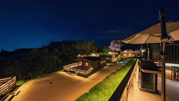 映えるライトアップ 本格シェフのいる グランピング五感(福岡県)九州の星が見える宿25選!コテージ・グランピング・温泉がある宿も紹介