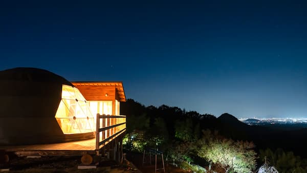 Miki里山グランピング(香川県)四国の満天の星が見える宿10選!四国カルストのホテルや温泉宿も紹介