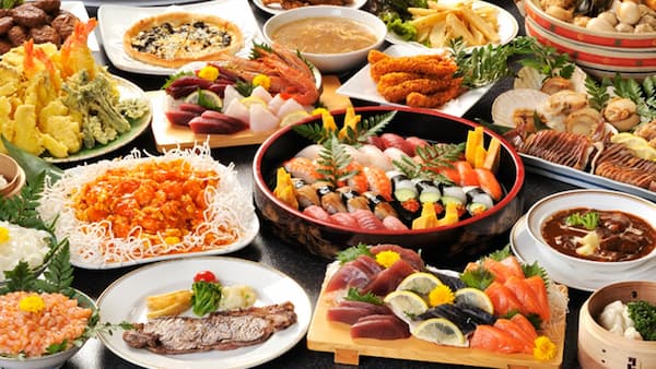 龍宮城スパ・ホテル三日月 龍宮亭(木更津市)千葉の海鮮食べ放題ホテル16選!浜焼きや海鮮バイキング・刺身食べ放題